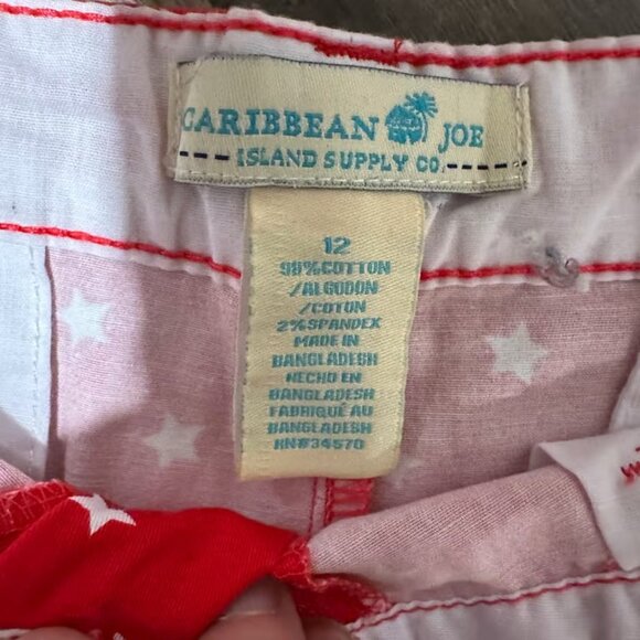 Caribbean Joe Red Star Women's Shorts - Picture 2 of 4